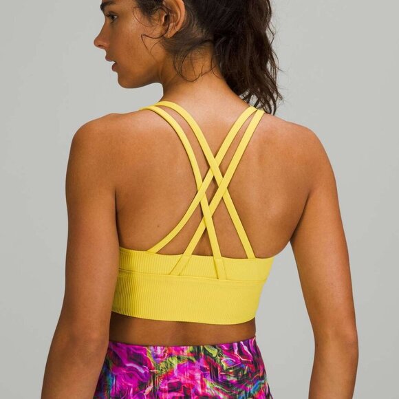 Lululemon Energy Longline Bra Ribbed Luxtreme *Medium Support, B–D Cups- Size 6 - Picture 11 of 13